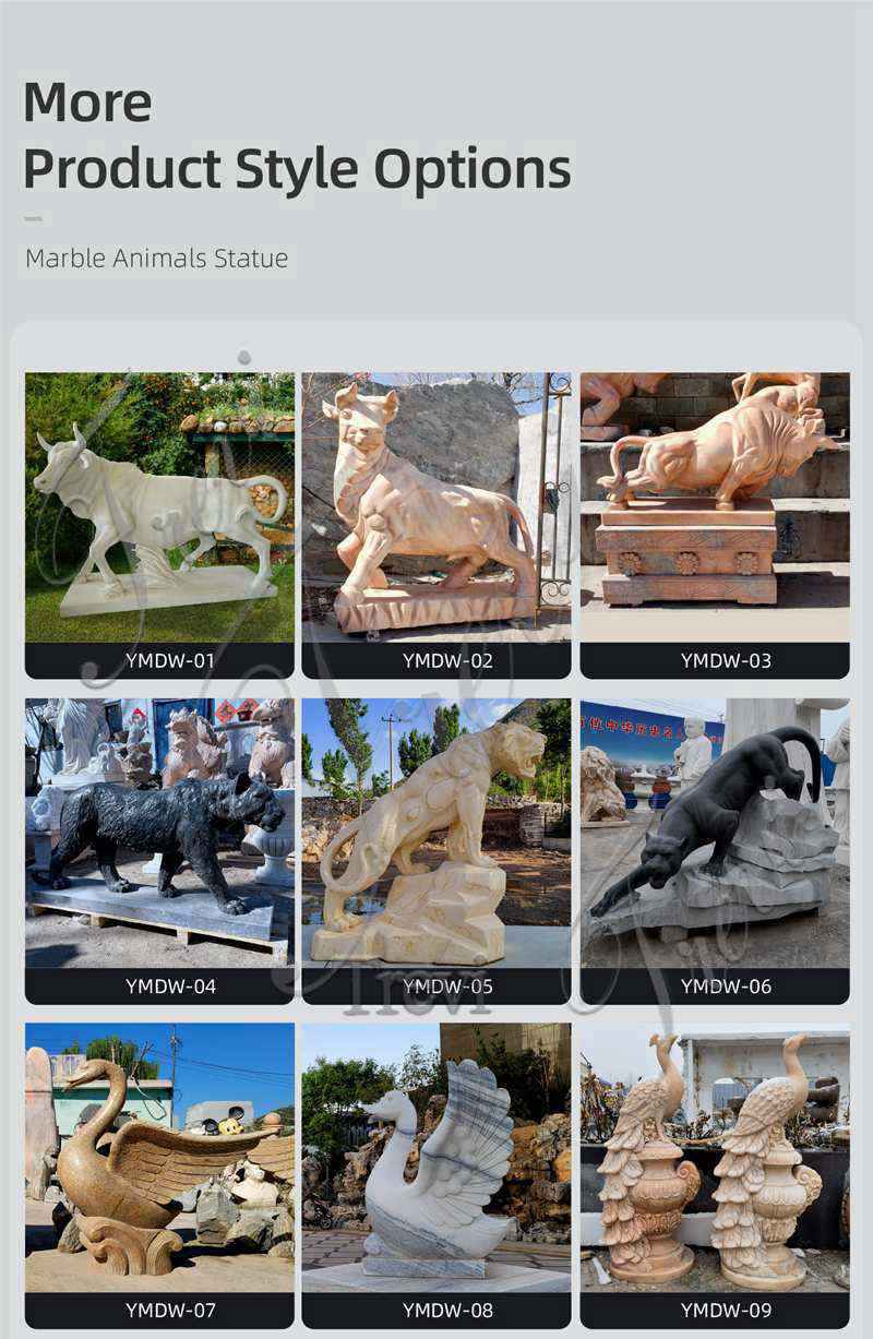 marble animal statues-Trevi Sculpture