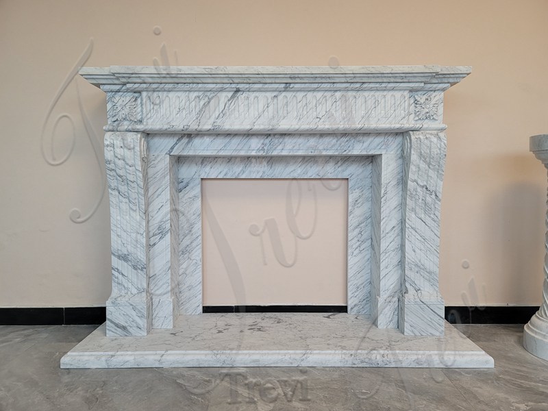 marble fireplace mantels-Trevi Sculpture