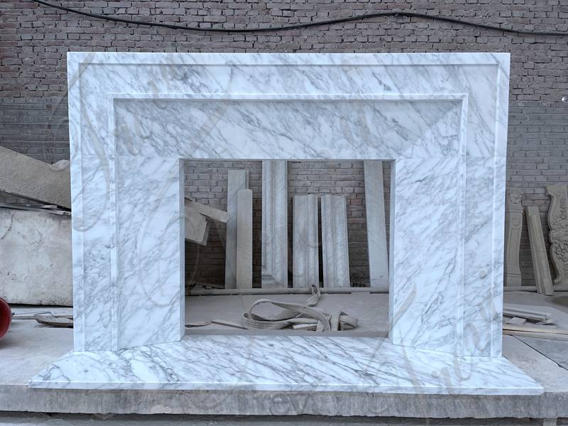 marble fireplace mantels for sale-Trevi Sculpture
