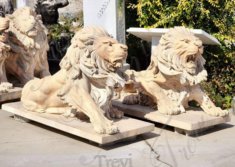 outdoor lion-Trevi Sculpture