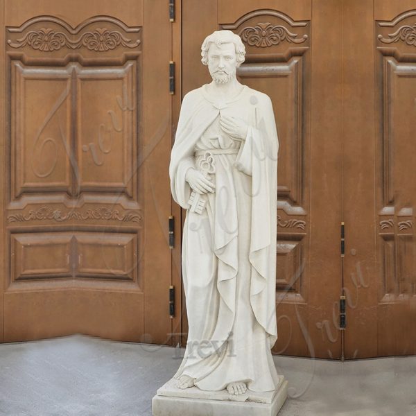 High Quality Catholic Religious Saint Peter Marble Statue for Sale CHS-251