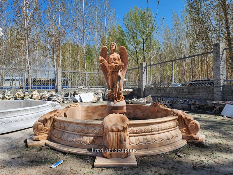 marble angel fountain for garden estate decor