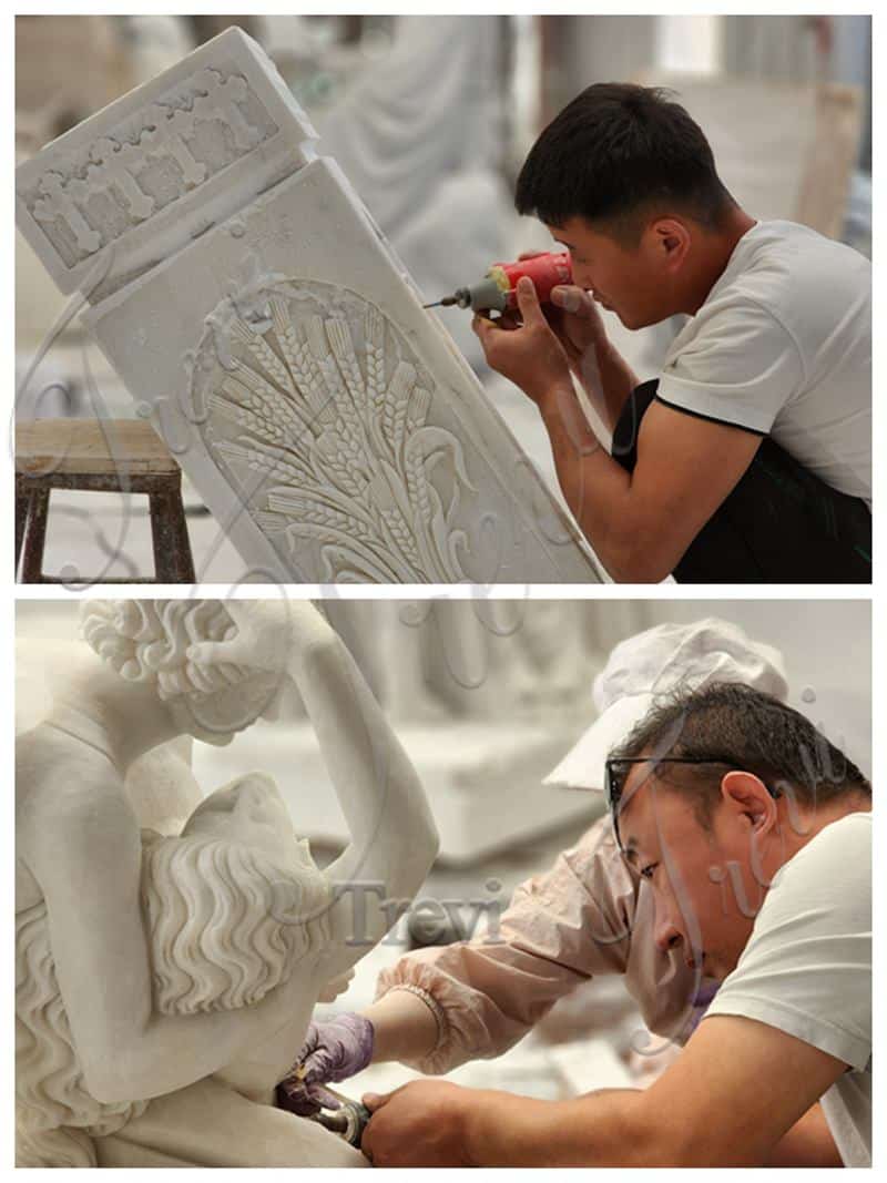carving for the marble relief sculpture-Trevi Statue