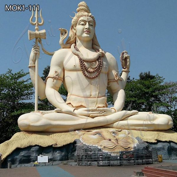 Large Marble Lord Shiva Statue for Outdoor Manufacturer MOK1-111