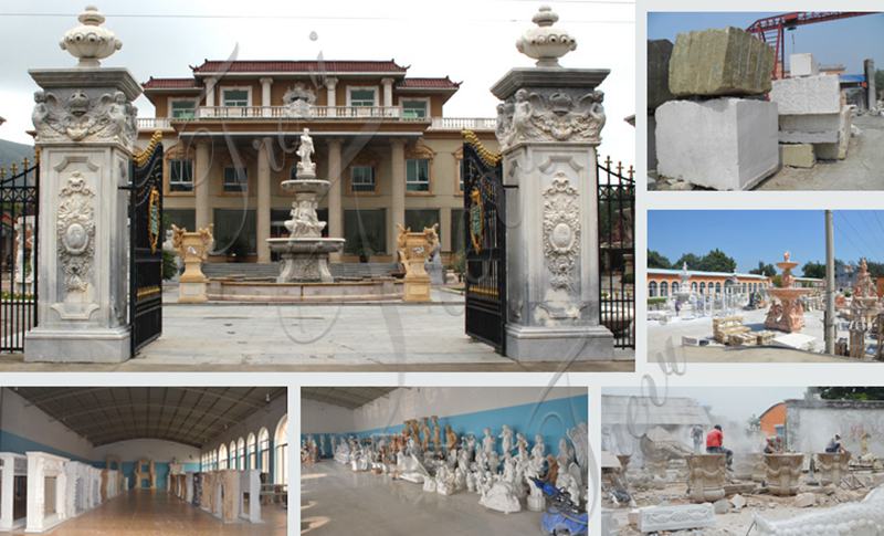 product making site of marble columns-Trevi Sculpture
