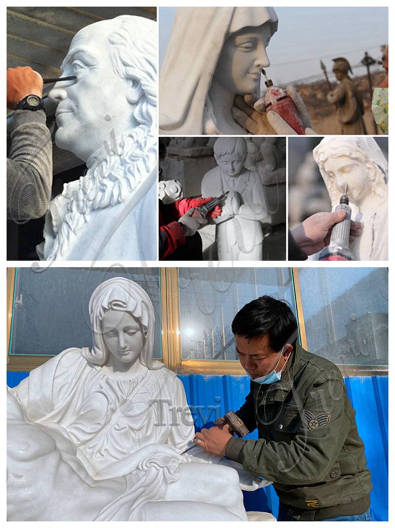professional carving artisans for carving marble religious statues-Trevi Sculpture