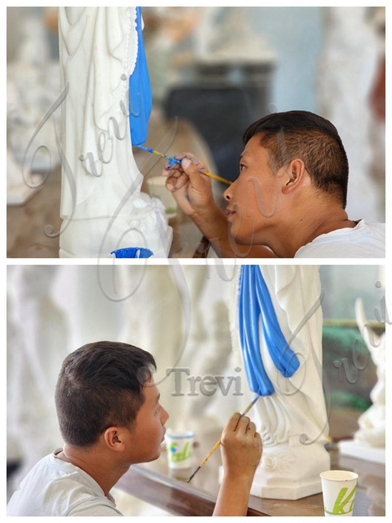 painting for the marble fatima-Trevi  Statue