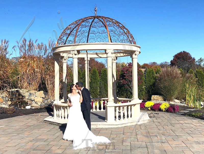 marble column gazebo-Trevi Sculpture