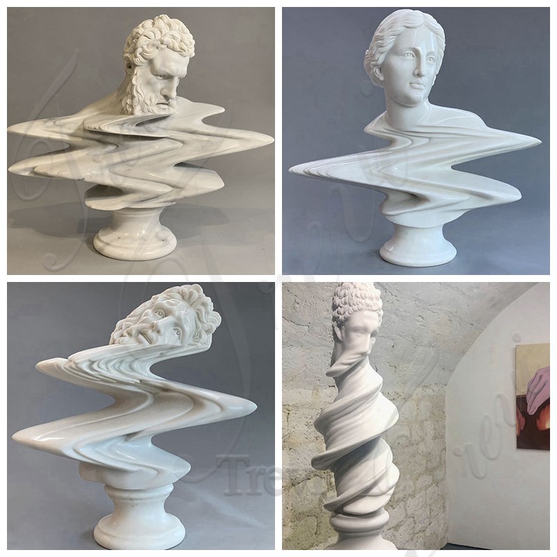 more marble bust sculptures-Trevi Statue