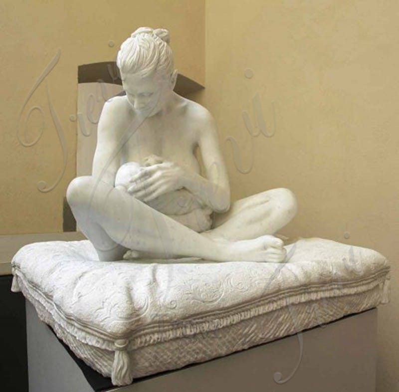 mother and baby marble sculpture-Trevi Statue