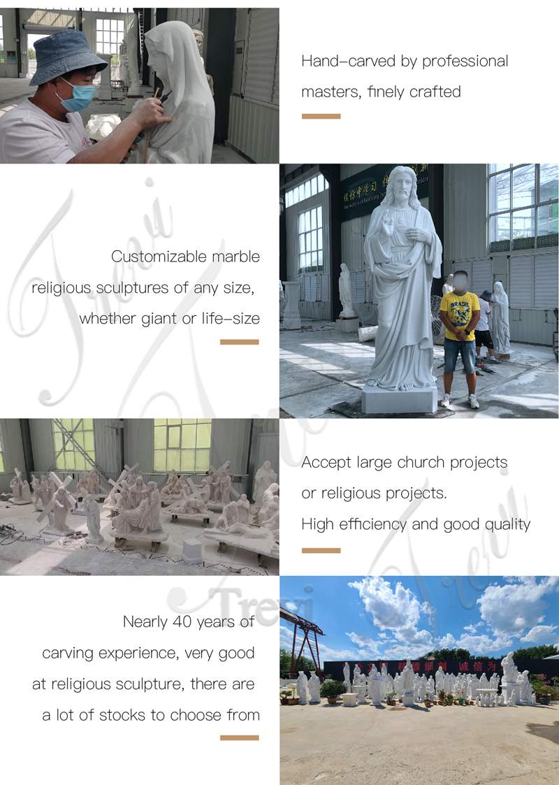 professional making for the marble religious statues-Trevi Statue