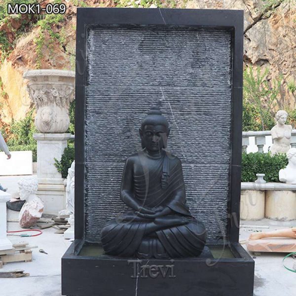 Marble Sitting Buddha Statue for Outdoor Manufacturer MOK1-069