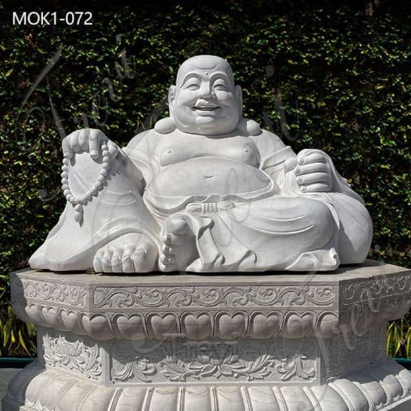 Large Marble Laughing Buddha Statue for Outdoor MOK1-072