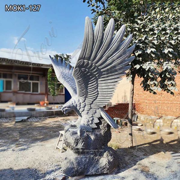 Most Realistic Marble Eagle Statue for Outdoor Decor MOK1-127