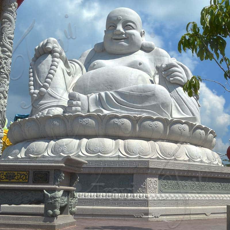 marble laughing Buddha statue-Trevi Statue