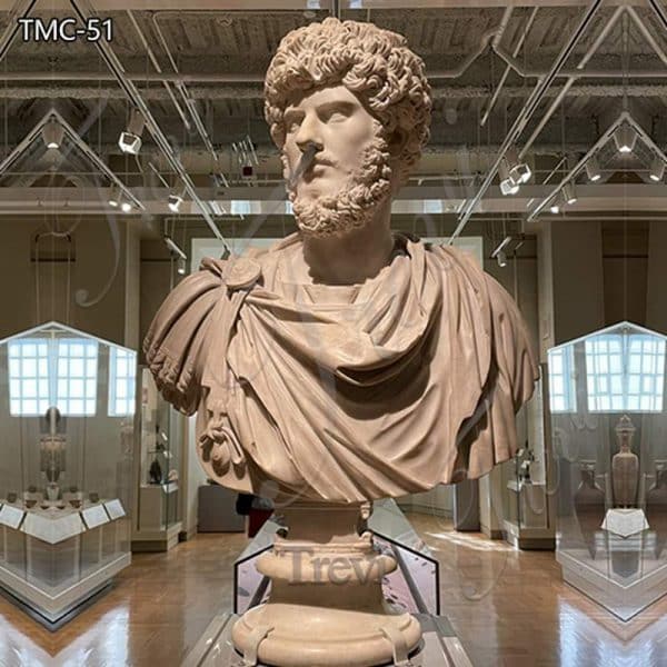 Marble Roman Emperor Lucius Verus Bust Statue Supplier TMC-51