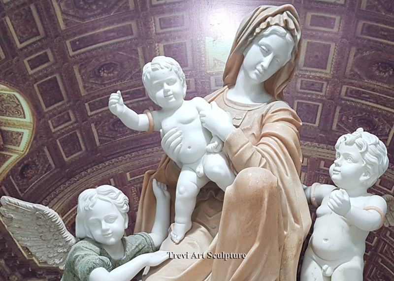 michelangelo the brugge madonna and child marble statues