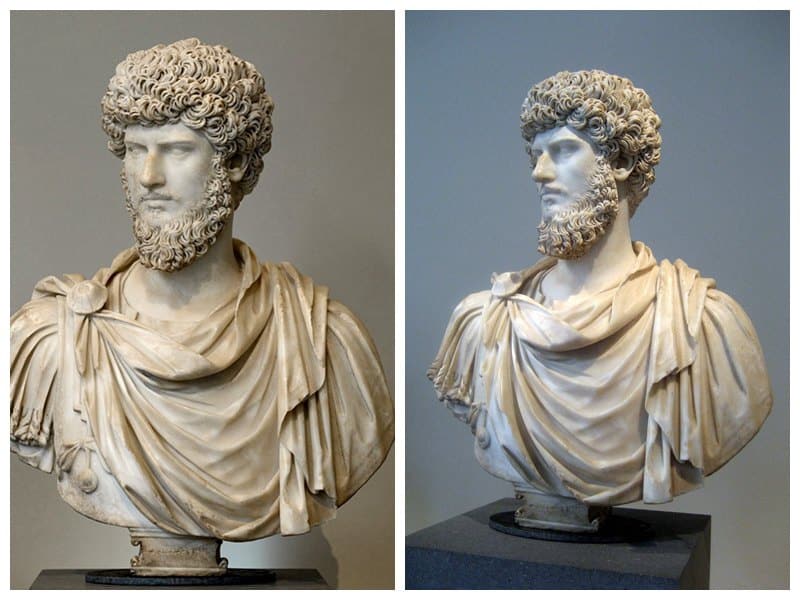 marble Lucius Verus statue