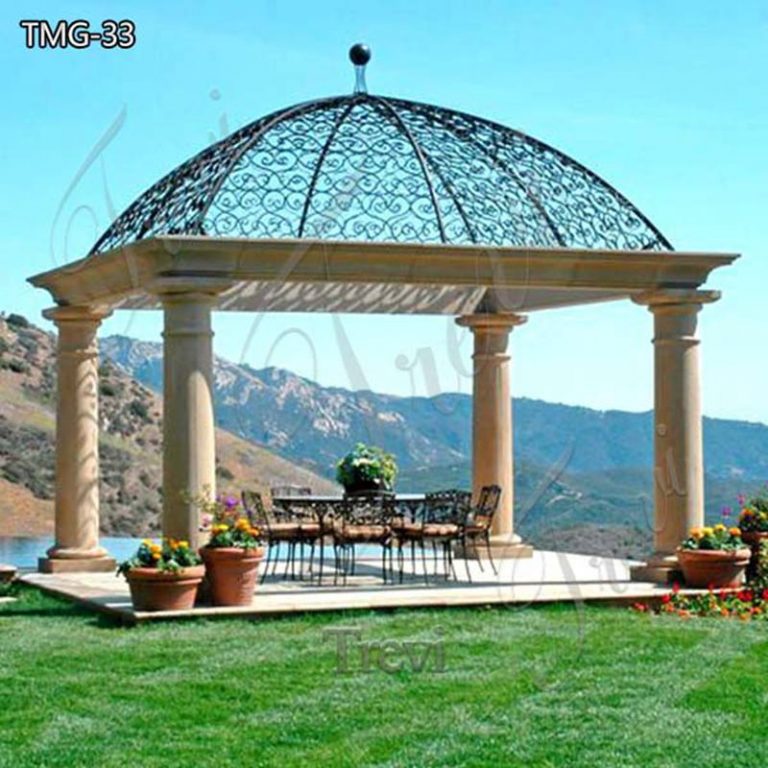 marble column gazebo-Trevi Statue