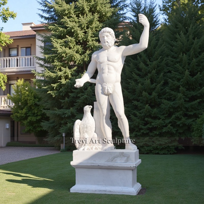 famous zeus greek god statue garden decor