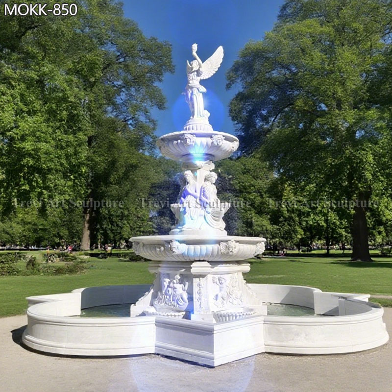 large marble angel fountain factory price