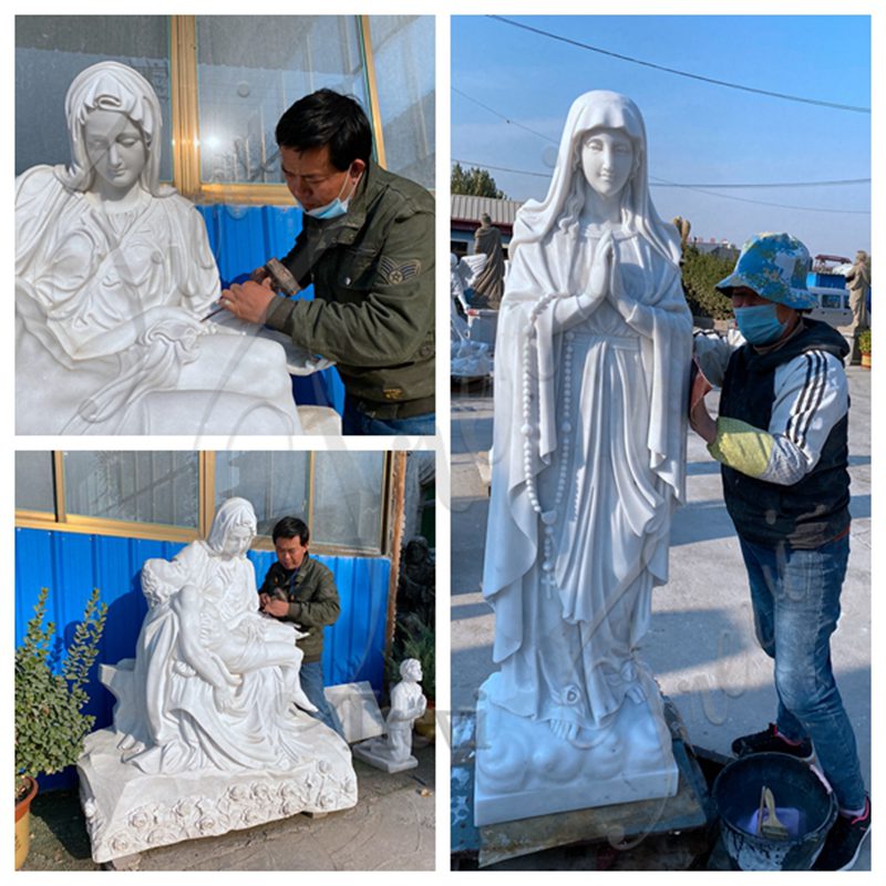 carving for the life size saint statues-Trevi Statue