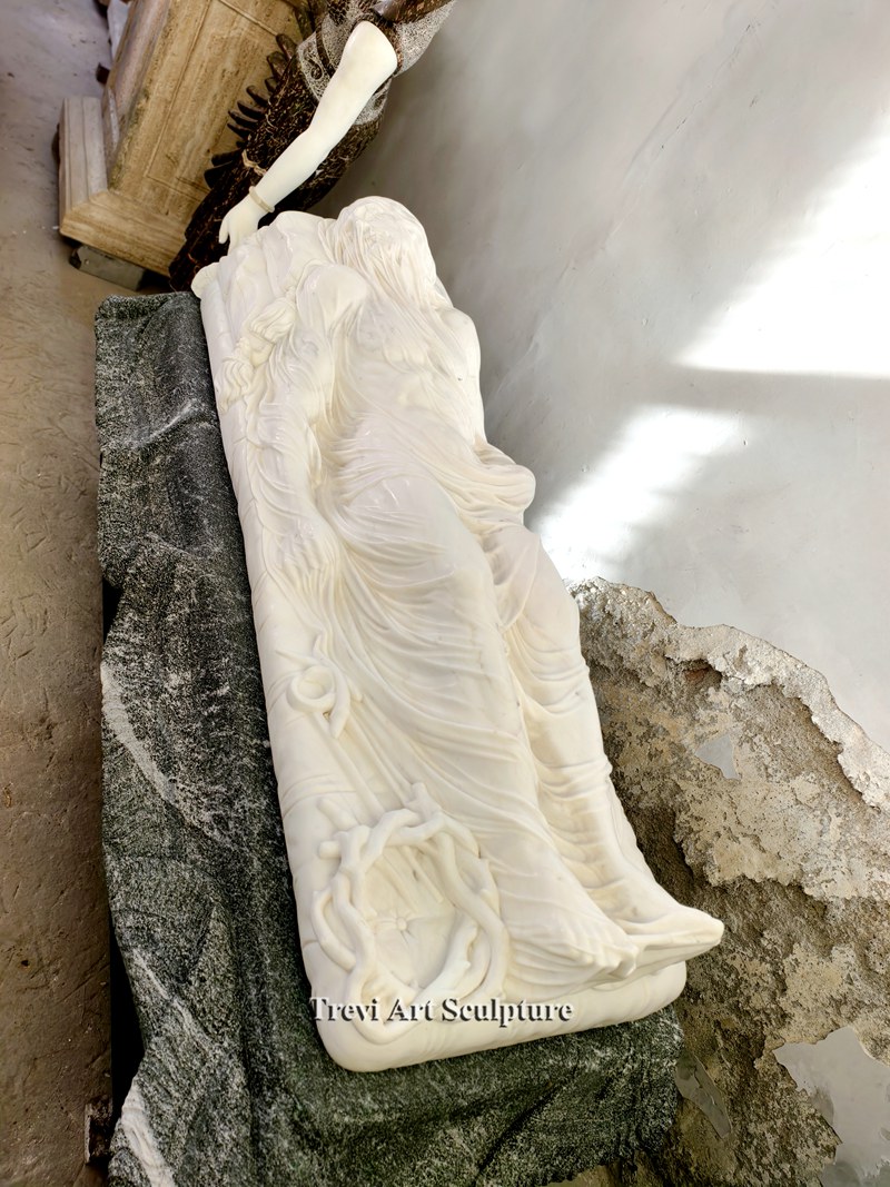 life size marble veiled christ statue replica