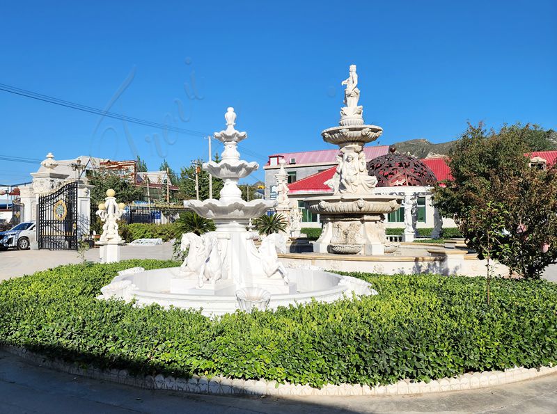marble fountain outdoors