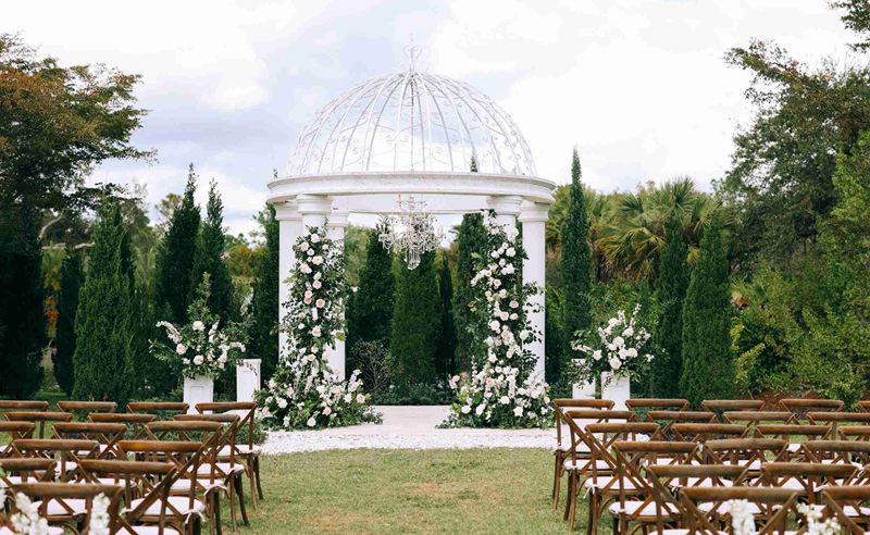 marble wedding gazebo