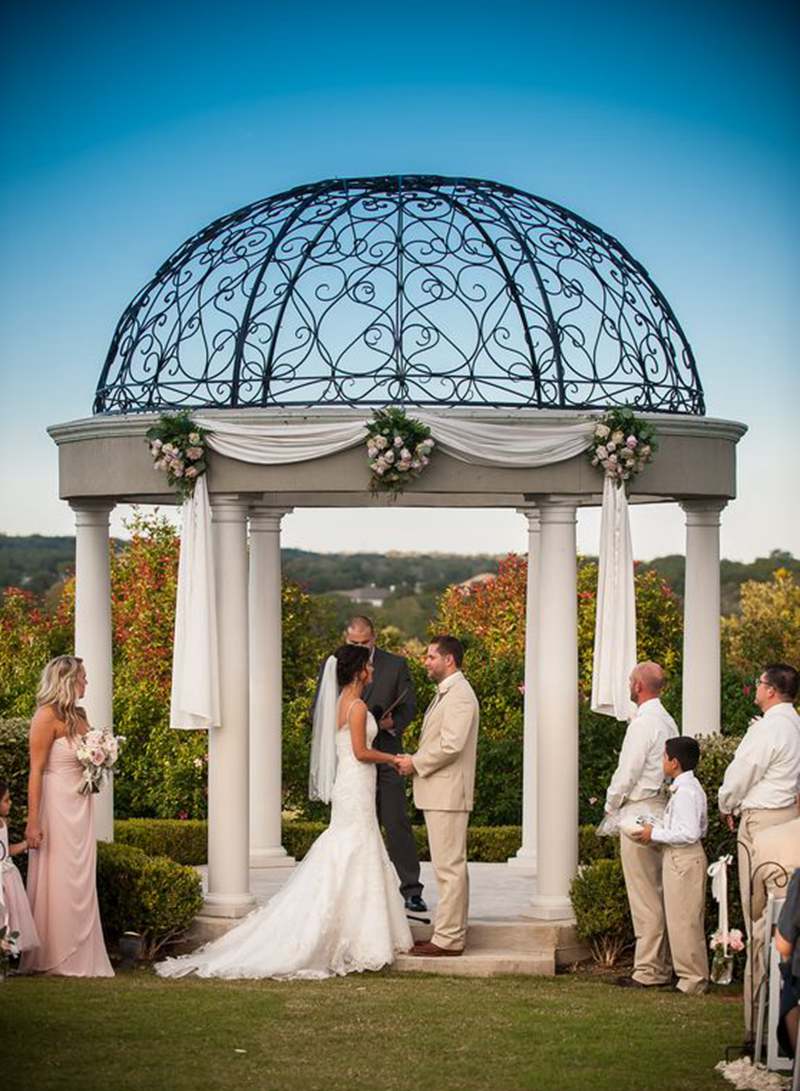 outdoor marble wedding gazebo