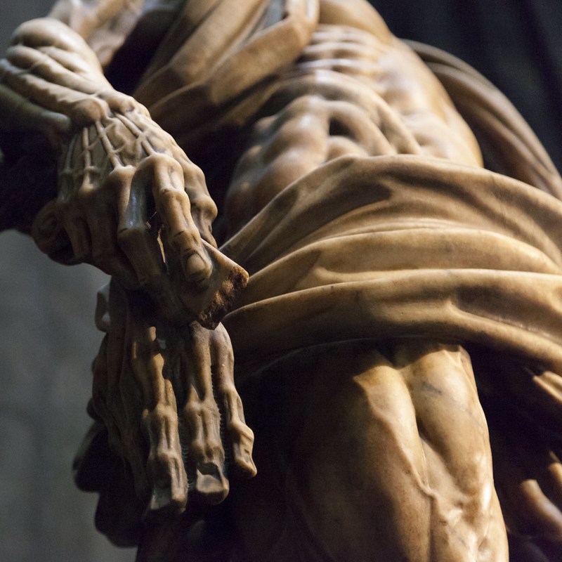 exquisite details show for the St Bartholomew statue-Trevi Statue