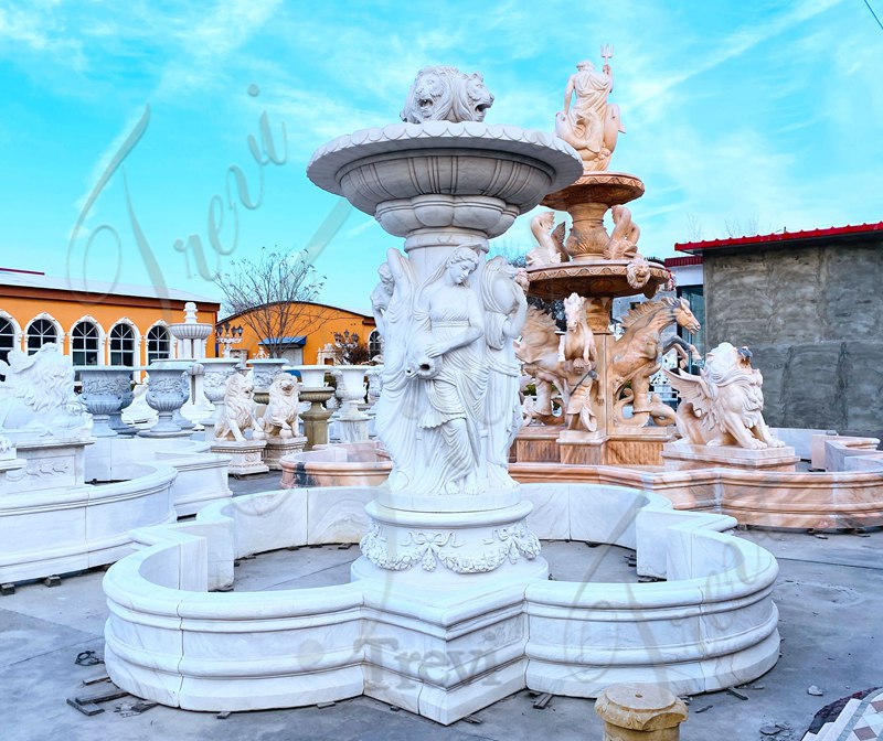 figure marble fountain outdoor