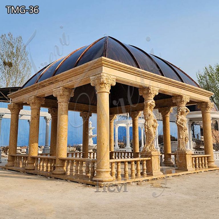 marble garden gazebo-Trevi Statue