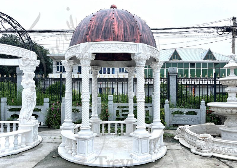 marble gazebo outdoors