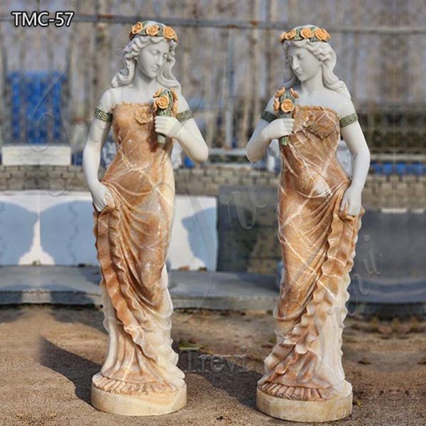 Charming Hand Carved Marble Lady Statue Supplier TMC-57