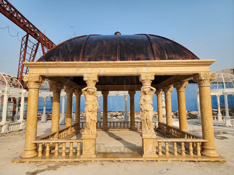 outdoor marble gazebo-Trevi Statue