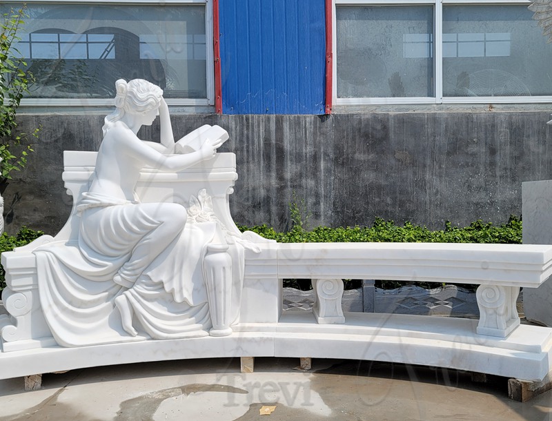 10. Marble Bench With Statue