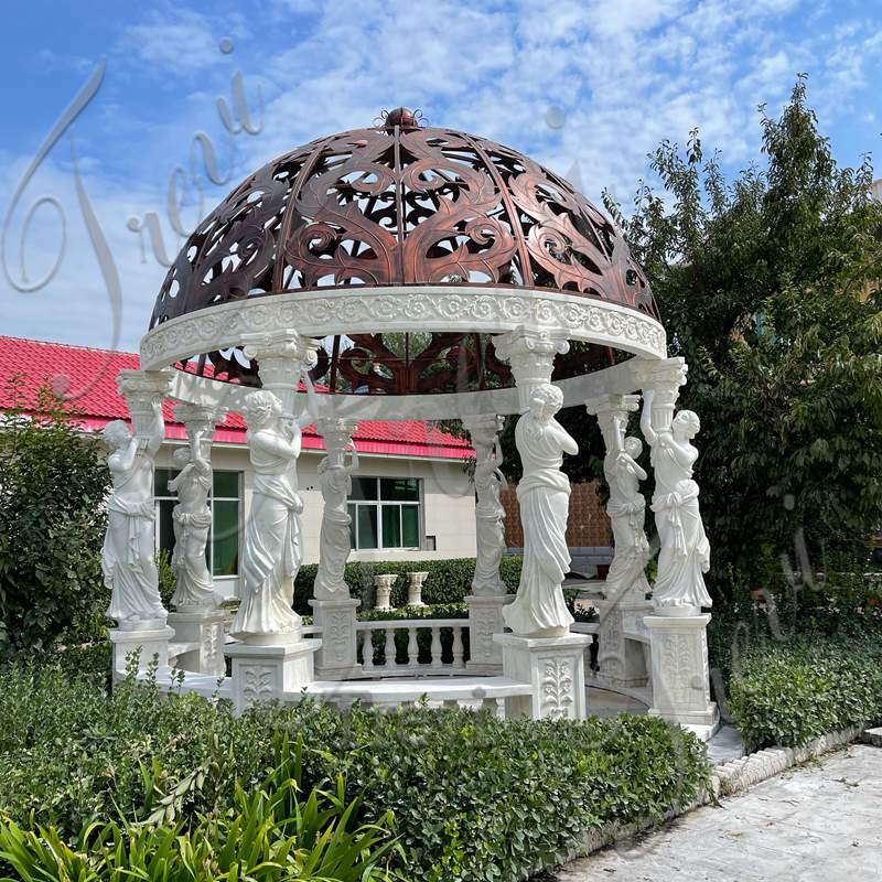 7. Beautiful Marble Gazebo