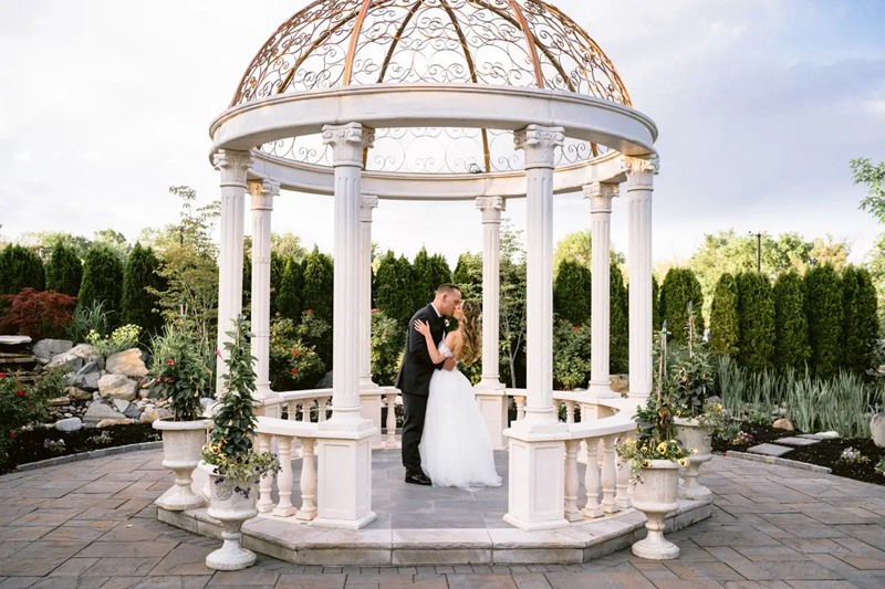 Beautiful marble wedding pavilion