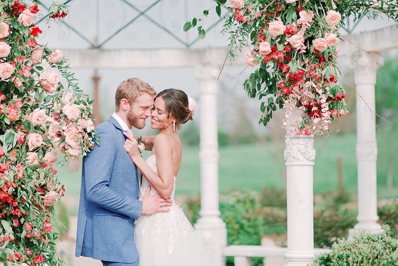 Elegant marble wedding gazebo