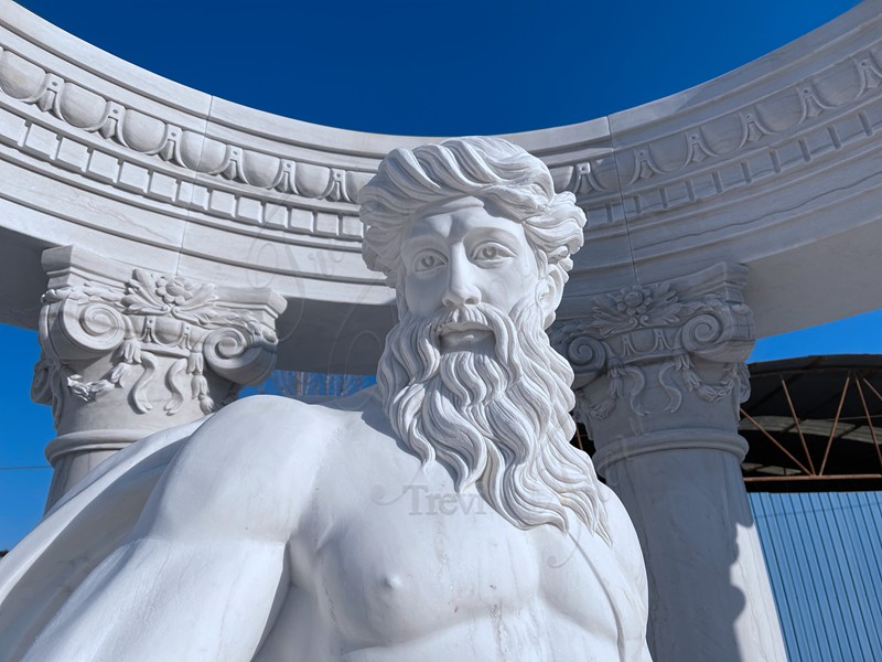 Oceanus marble Statue Greek Poseido