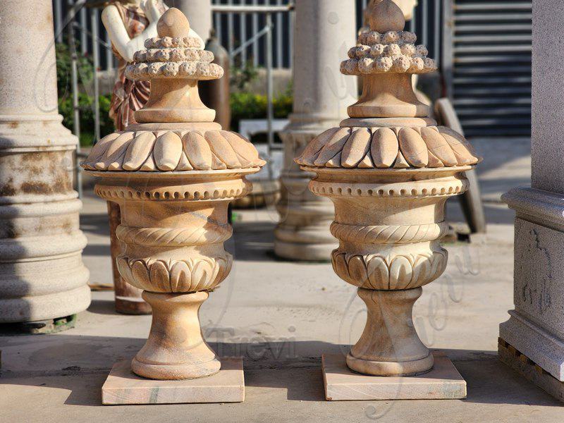 hand carved marble planters-Trevi Statue