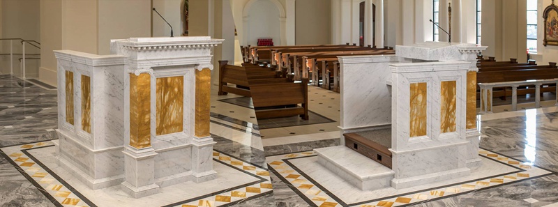 2. marble pulpit