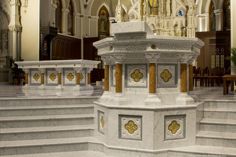 5. marble altar and pulpit