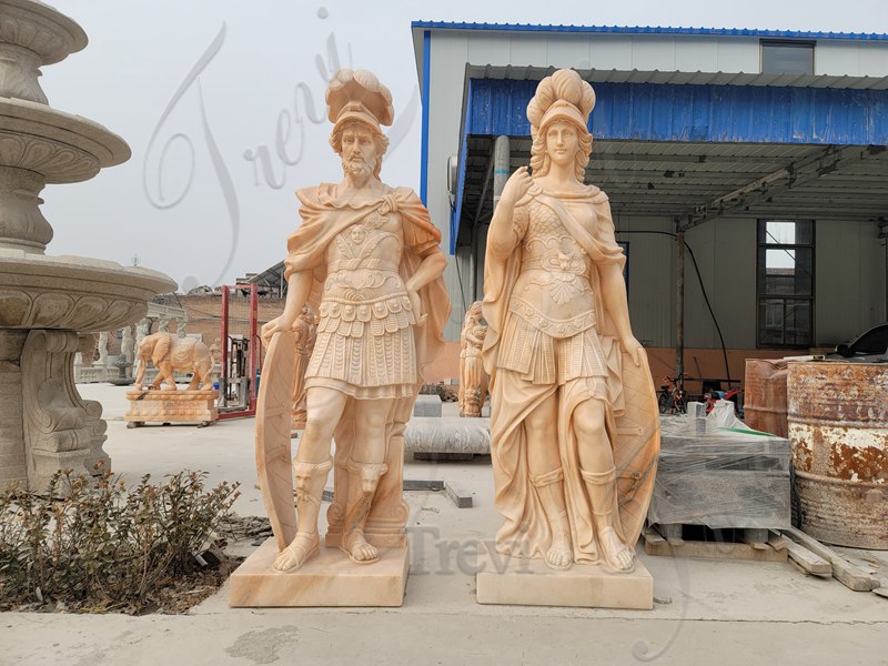 2.2. life size warrior statues