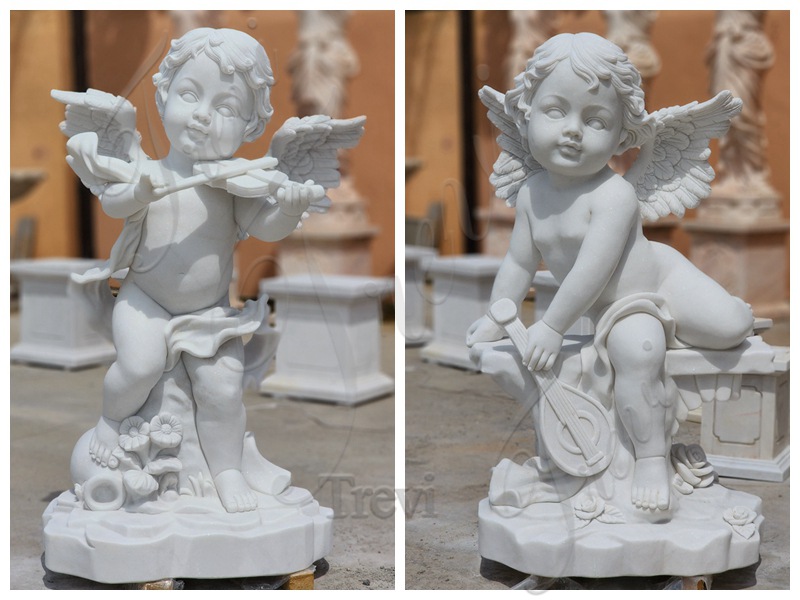 accept customization for the marble cherub statue