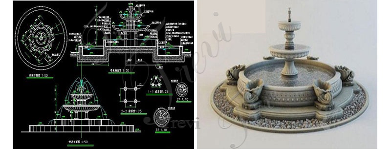 accept customization for the marble fountain