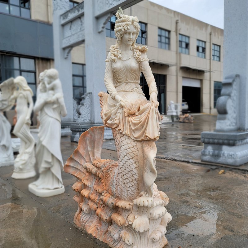 mermaid statue decor