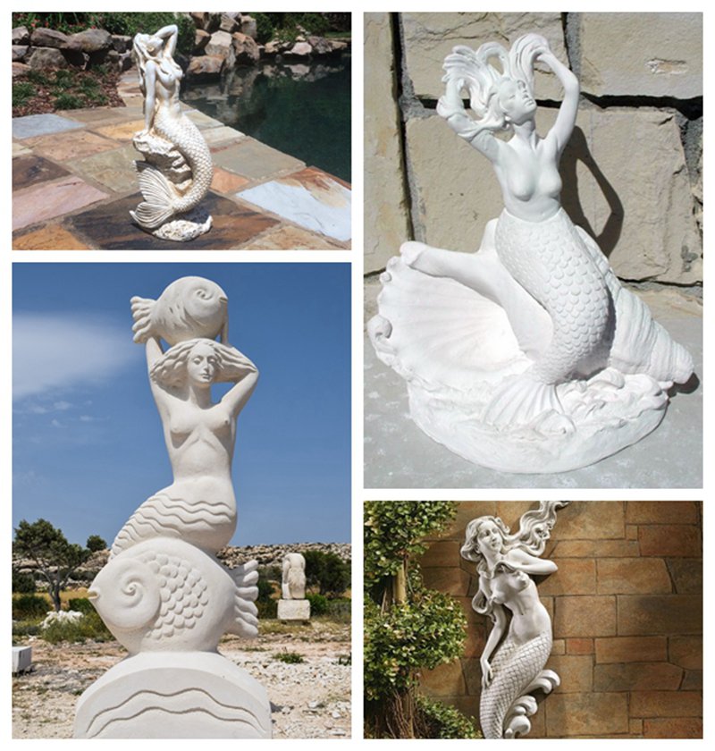 more marble mermaid statue choices