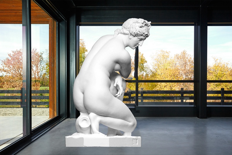 Aphrodite Crouching Venus sculpture